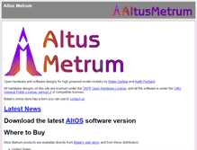 Tablet Screenshot of altusmetrum.org